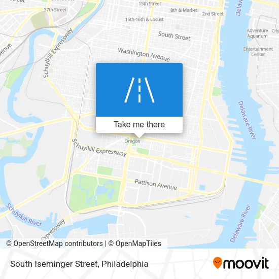 South Iseminger Street map