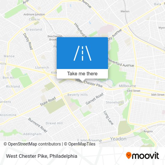 West Chester Pike map
