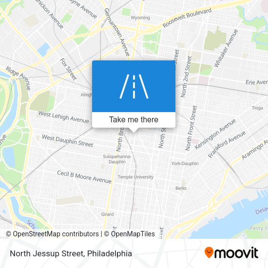 North Jessup Street map