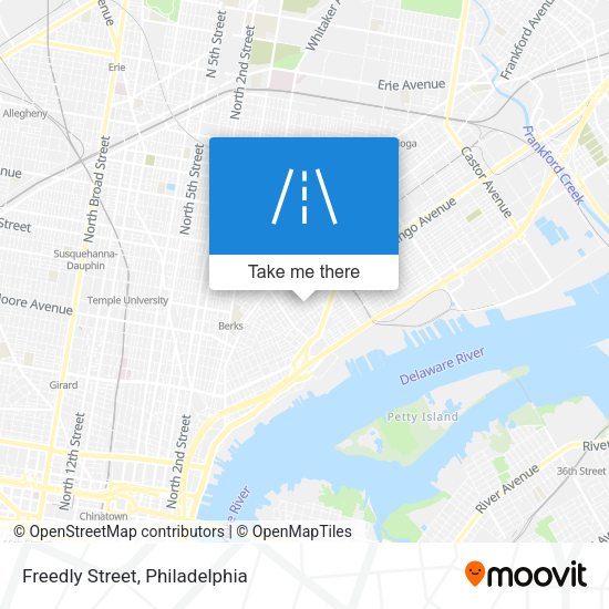 Freedly Street map