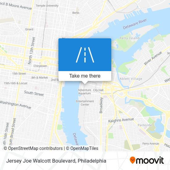 Jersey Joe Walcott Boulevard map