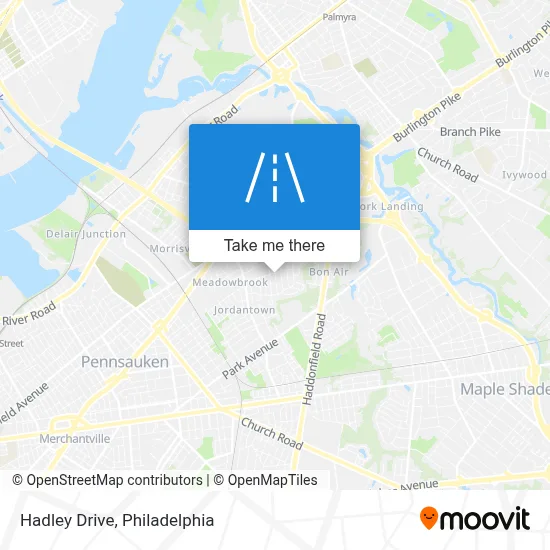 Hadley Drive map