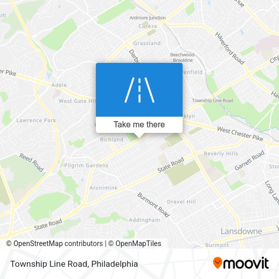 Mapa de Township Line Road