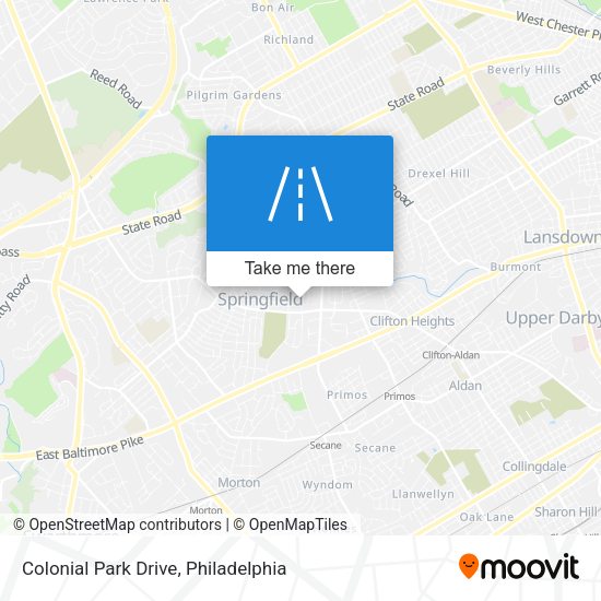 Colonial Park Drive map