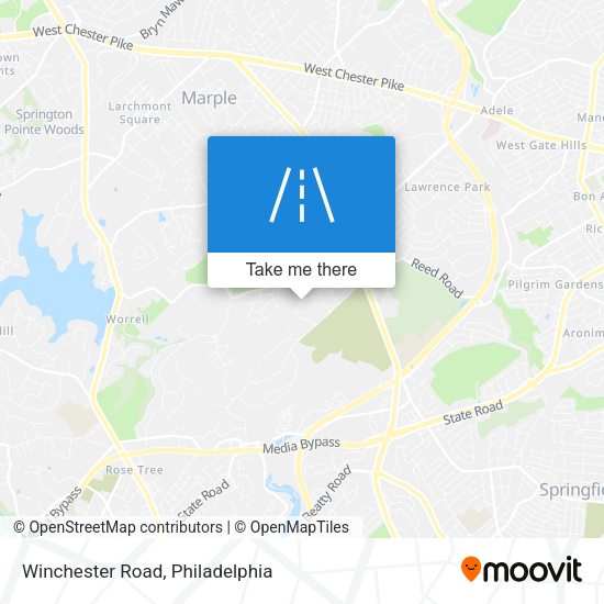 Mapa de Winchester Road