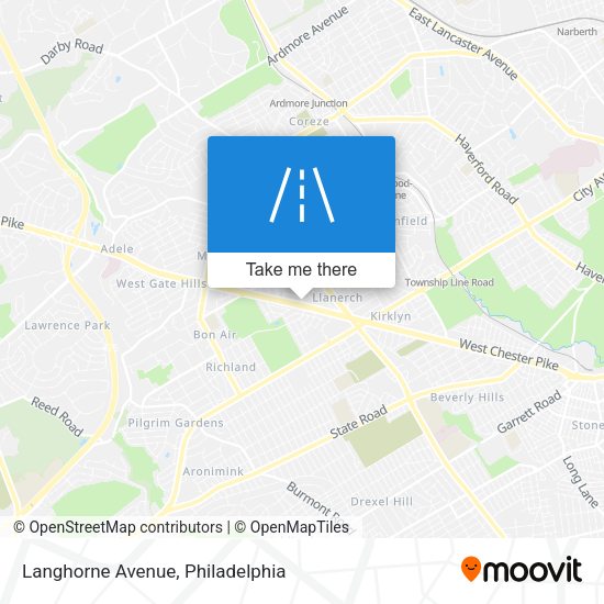 Langhorne Avenue map