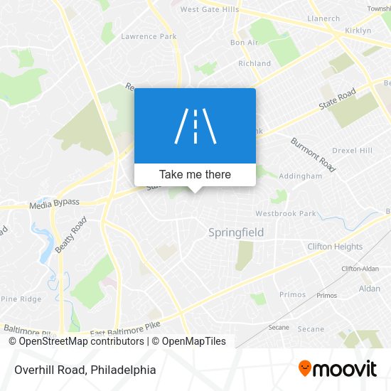 Mapa de Overhill Road
