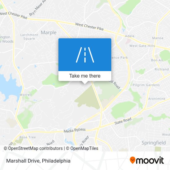 Marshall Drive map