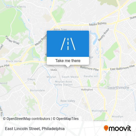 East Lincoln Street map