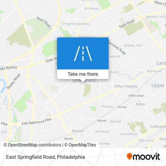East Springfield Road map