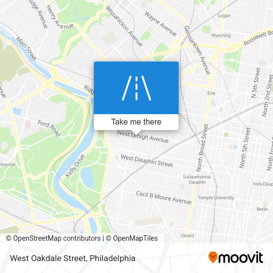 Mapa de West Oakdale Street