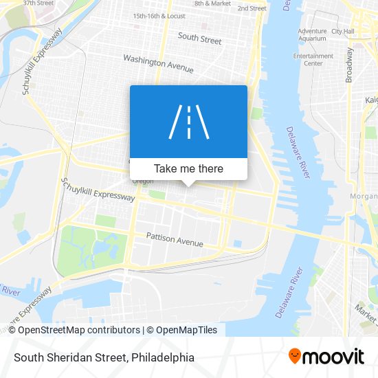 South Sheridan Street map