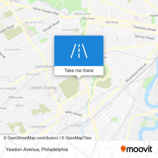 Mapa de Yeadon Avenue