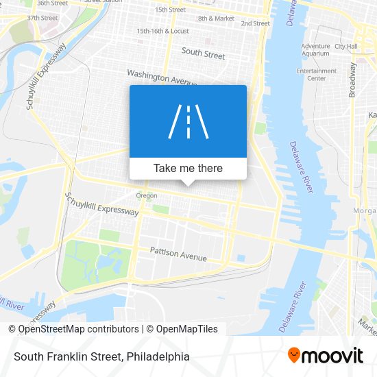 South Franklin Street map