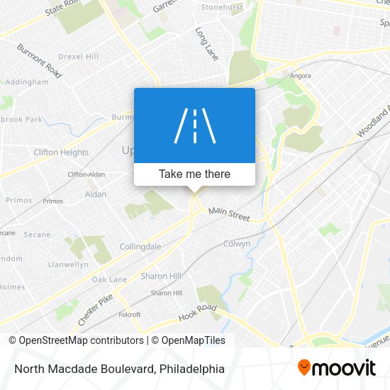 Mapa de North Macdade Boulevard