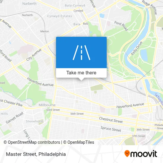 Master Street map