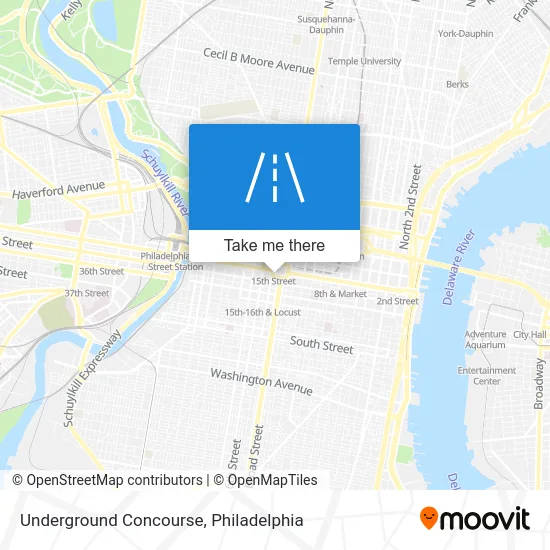 Underground Concourse map