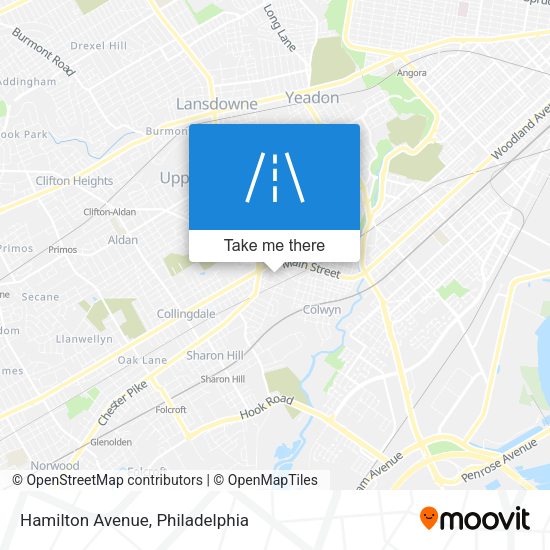 Hamilton Avenue map