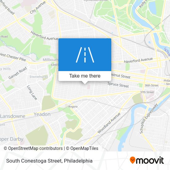 Mapa de South Conestoga Street