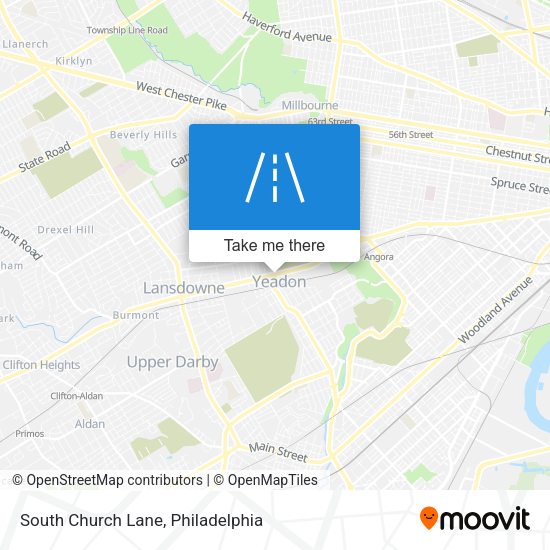 South Church Lane map