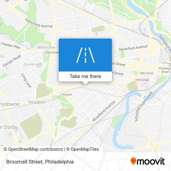 Mapa de Broomall Street