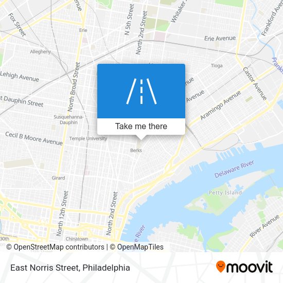 East Norris Street map