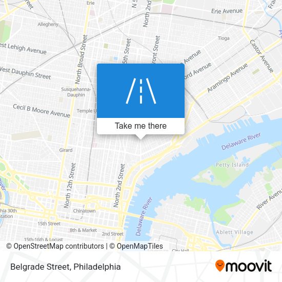Belgrade Street map