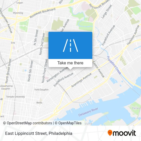 East Lippincott Street map