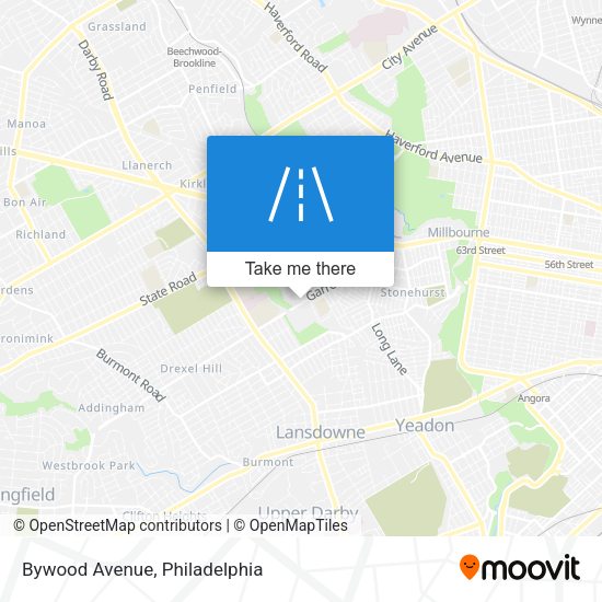 Mapa de Bywood Avenue