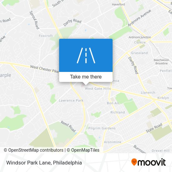 Windsor Park Lane map