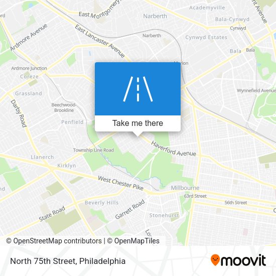 Mapa de North 75th Street