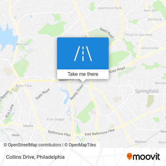 Mapa de Collins Drive