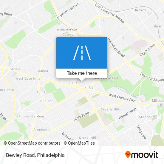 Bewley Road map