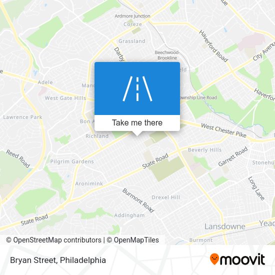 Mapa de Bryan Street