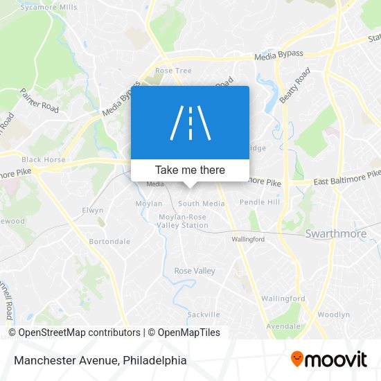 Manchester Avenue map
