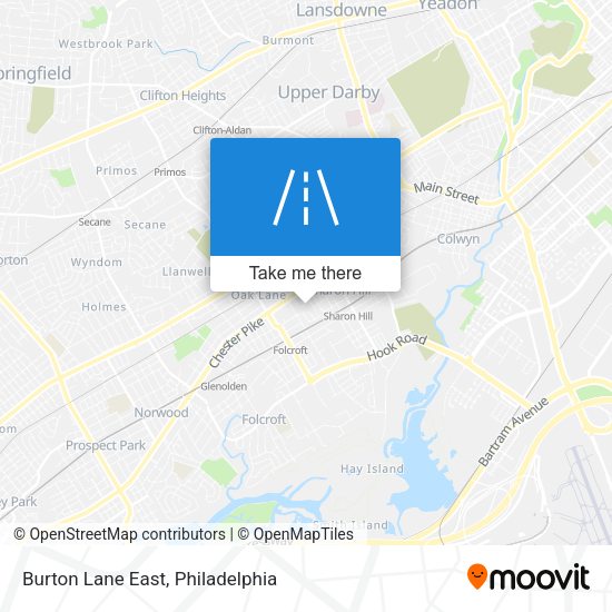 Mapa de Burton Lane East