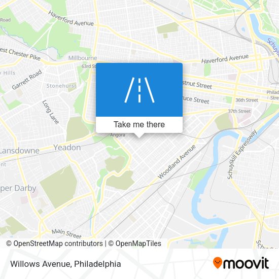 Mapa de Willows Avenue