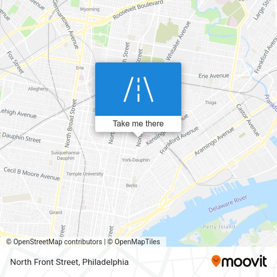 North Front Street map