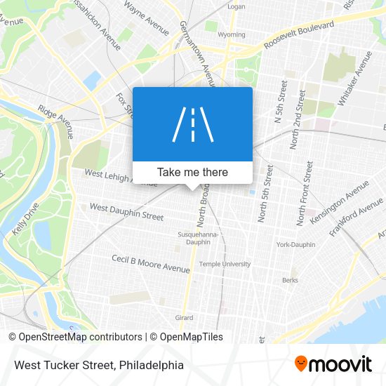 West Tucker Street map