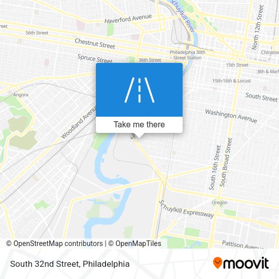 Mapa de South 32nd Street