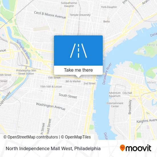 North Independence Mall West map