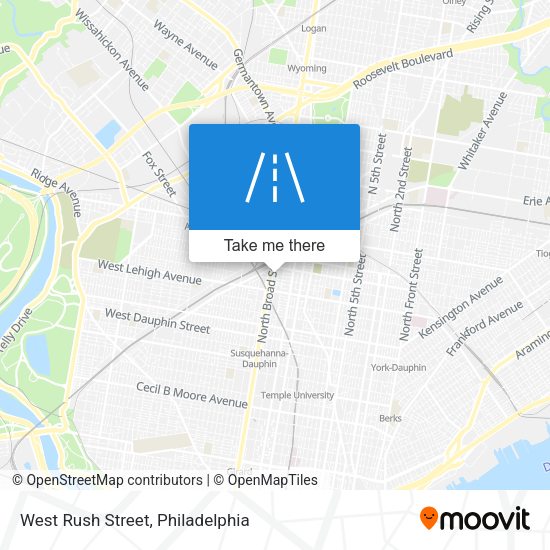 Mapa de West Rush Street