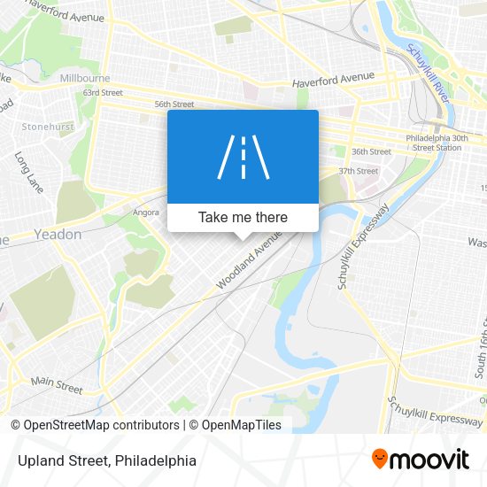 Upland Street map