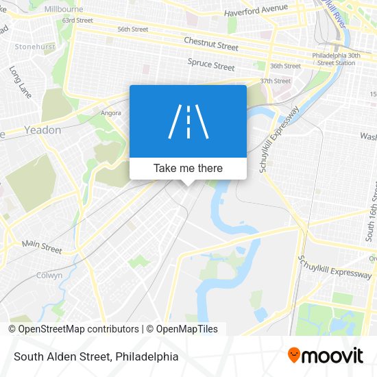 South Alden Street map
