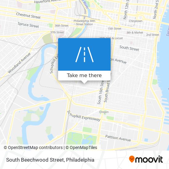 South Beechwood Street map