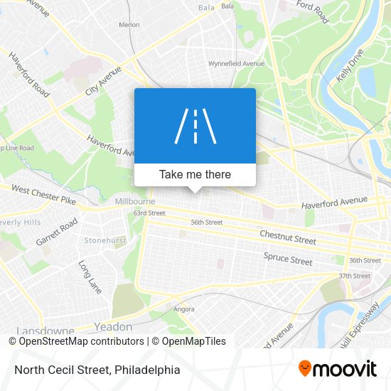 North Cecil Street map