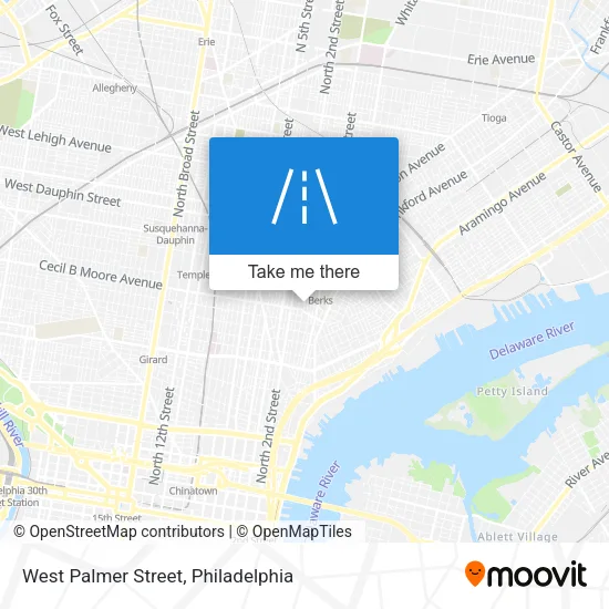 West Palmer Street map