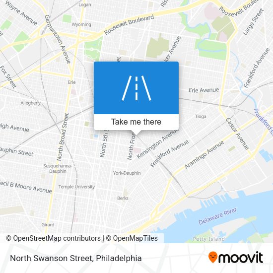 North Swanson Street map