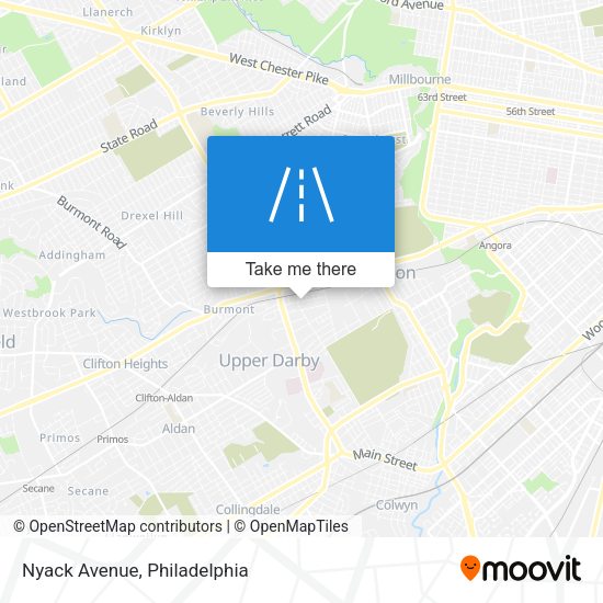 Mapa de Nyack Avenue