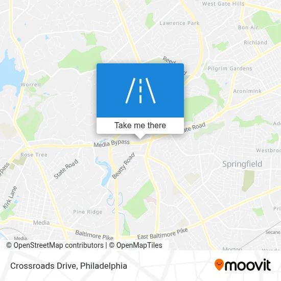 Crossroads Drive map